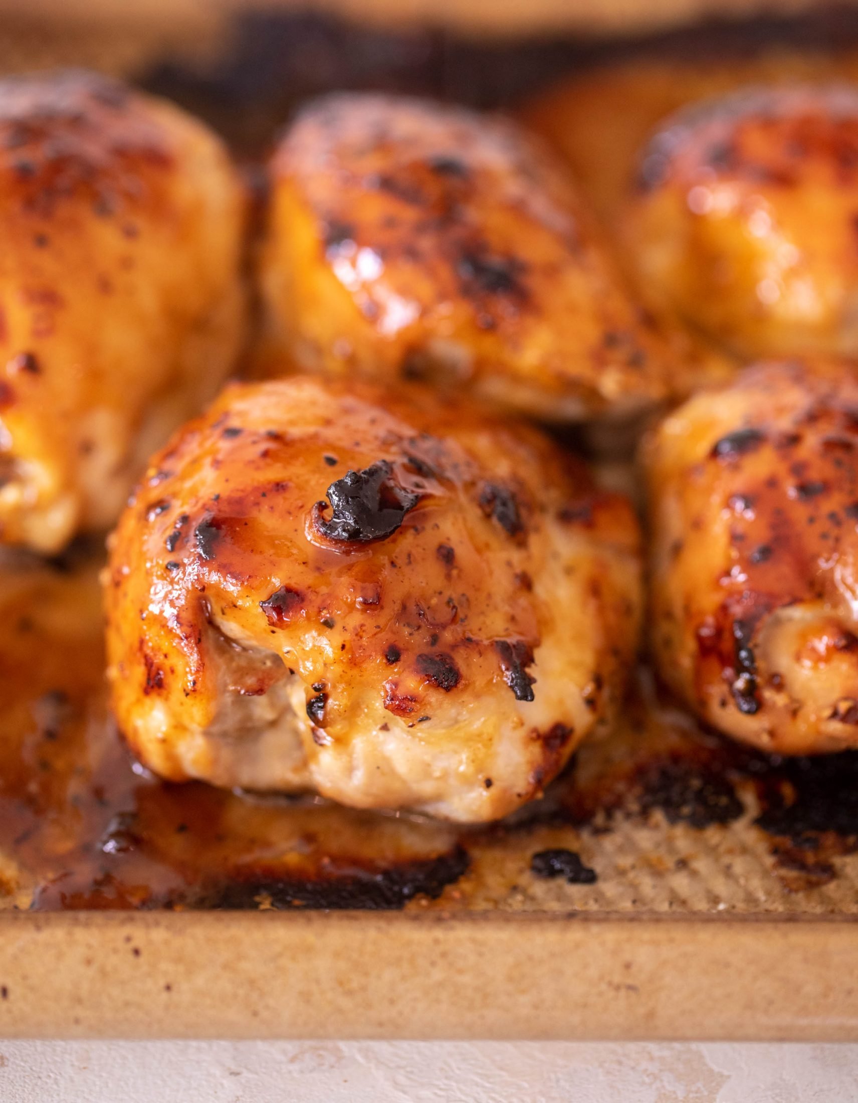 honey mustard chicken thighs with slaw